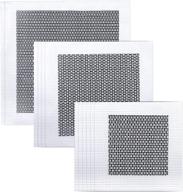 🔧 premium self-adhesive aluminum wall repair patches - 12 pieces, 4/6/8 inch fiber mesh, galvanized plate, perfect for walls, ceilings, drywall - effortless mesh patching stickers tool logo