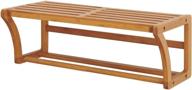 natural bamboo wall mount shelf with towel bars - organize it all логотип