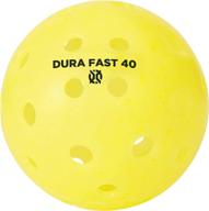 🎾 dura fast 40 pickleballs: premium outdoor pickleball balls for tournament play - pack of 6, usapa approved and sanctioned, professional performance in vibrant yellow логотип