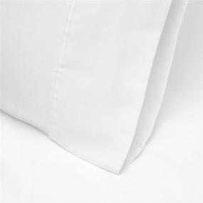 img 2 attached to 👑 Premium Quality SUPERIOR King Pillowcases made with 1000-Thread Long-Staple Combed Cotton for Unrivaled Softness and Comfort - 2-Piece Set, White