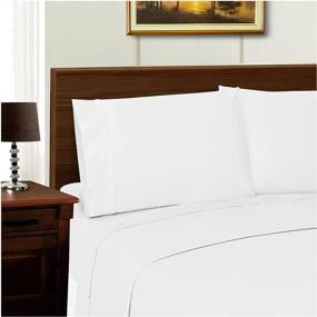 img 1 attached to 👑 Premium Quality SUPERIOR King Pillowcases made with 1000-Thread Long-Staple Combed Cotton for Unrivaled Softness and Comfort - 2-Piece Set, White