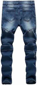 img 3 attached to 👖 Edgy Skinny Distressed Biker Jeans: Trendy & Rugged Boys' Clothing for a Cool Style