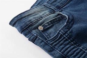 img 2 attached to 👖 Edgy Skinny Distressed Biker Jeans: Trendy & Rugged Boys' Clothing for a Cool Style