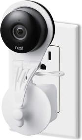 img 4 attached to 📷Установка Wasserstein с поворотом на 360 градусов для Nest Cam на розетку переменного тока - универсальный вариант крепления домашней системы безопасности камеры (белый)