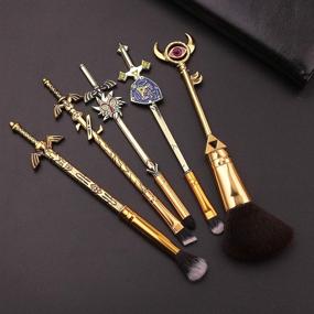 img 2 attached to 🧝 Zelda Legend Makeup Brush Set