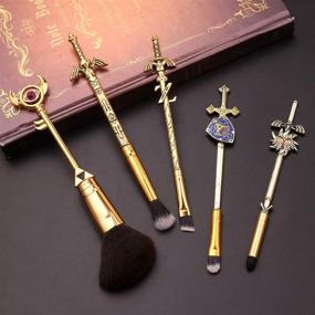 img 1 attached to 🧝 Zelda Legend Makeup Brush Set