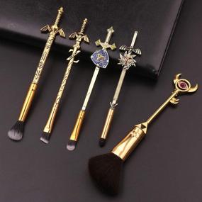 img 3 attached to 🧝 Zelda Legend Makeup Brush Set