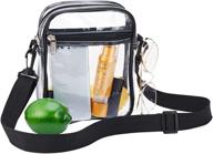 👜 clear crossbody bag for stadiums, concerts, and sports events - stadium approved messenger purse logo