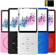 mp3 player with a 16gb micro sd card portable audio & video logo