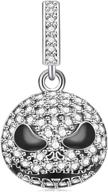 🎃 halloween jack skull sterling silver dangle charm pendant – annmors girl jewelry beads, ideal gifts for women’s bracelets & necklaces logo