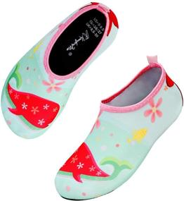 img 4 attached to 👣 Non-Slip Barefoot Toddler Boys' Shoes - Kkomforme Beach Version