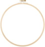 pack of 6 darice 8-inch round wooden embroidery hoops - model 39014 logo