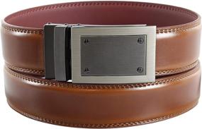 img 1 attached to 👔 AMBR V496 Designer Leather Belts for Men - Men's Accessories