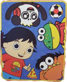 img 2 attached to Ryan World Soft Plush Throw by Franco Manufacturing: Featuring Ryan with Friends, 40"x50