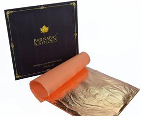 img 2 attached to 🍂 BARNABAS BLATTGOLD Authentic Copper Leaf Sheets - Pack of 25 - 5.5 inches Booklet - Loose Leaf