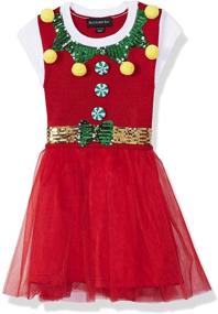 img 2 attached to Blizzard Bay Little Sleeve Christmas Girls' Clothing