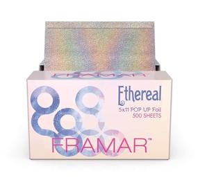 img 3 attached to 🌟 Фольга Framar Ethereal Pop Up для волос: 500 листов алюминиевой фольги для выделения и стайлинга волос