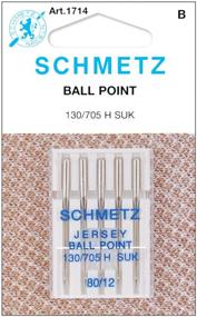 img 1 attached to 🧵 Schmetz 1714C Ball Point Jersey Needles, Size 80/12, 5-Pack for Sewing Machines