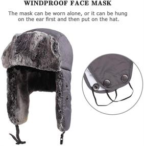 img 2 attached to Outdoor Winter Windproof Accessories and Hats & Caps for Boys - Trapper Trooper Style