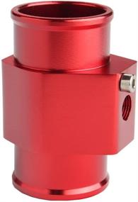 img 1 attached to 🌡️ Алюминиевый красный измеритель температуры воды с адаптерными зажимами для датчика радиатора диаметром 32 мм от Dewhel