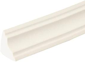 img 4 attached to Flexible Molding Trim Fast Crown Molding Peel and Stick Ceiling Cornice, Skirting Self-Adhesive, Caulk and Trim Strips - Tile Edge Trim for Floors, Wall Corners, Countertops - 16.4 ft x 1.9 inch