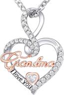 infinity love heart necklace - the perfect christmas or birthday gift for grandma, mom, and daughter logo