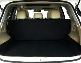 img 3 attached to 🐾 NAC&ZAC Waterproof SUV Cargo Liner: Ultimate Pet Seat Cover with Bumper Flap and Machine Washable Design