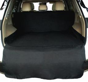 img 2 attached to 🐾 NAC&ZAC Waterproof SUV Cargo Liner: Ultimate Pet Seat Cover with Bumper Flap and Machine Washable Design