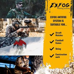 img 1 attached to 👓 ExFog Anti Fog Kit with T-Band - Enhance Visibility for Airsoft Sports & Construction Goggles