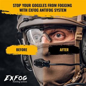 img 2 attached to 👓 ExFog Anti Fog Kit with T-Band - Enhance Visibility for Airsoft Sports & Construction Goggles