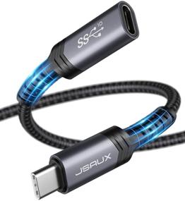 img 4 attached to 🔌 Enhance Connectivity with JSAUX USB C Extension Cable (6.6FT/2M) - Ideal for USB C Hub/Dock, Pixel 3 2 XL, Galaxy S20 S10 S9 S8 and More