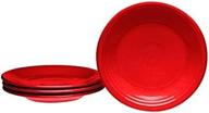 🥗 fiesta scarlet salad plates - 4 inch logo