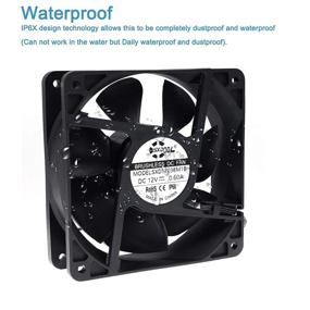 img 3 attached to SXDOOL 120X120X38 Waterproof Dustproof Cooling