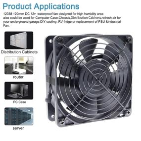 img 2 attached to SXDOOL 120X120X38 Waterproof Dustproof Cooling