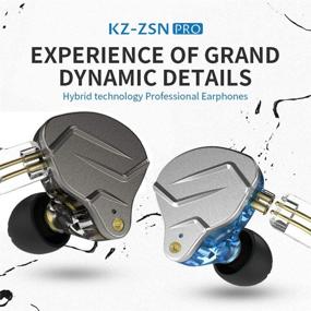 img 2 attached to Andiker KZ ZSN-C Pro Quad Driver Earphones DD BA High Resolution Hybrid Driver Electronic Crossover Headset