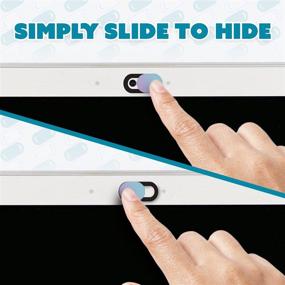 img 2 attached to 📸 SLiDEE Laptop Camera Privacy Cover: Ultra-Thin 0.7mm Webcam Slide | 3-Pack with Strong Adhesive | Compatible with MacBook, iPhone, Computer, iPad, Cellphones | Assorted Gradient Colors
