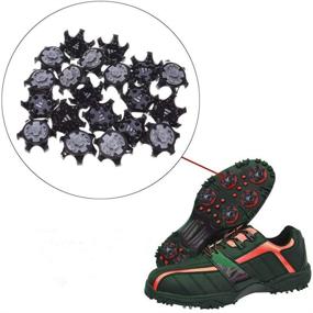 img 3 attached to 👞 30PCS erduoduo Easy-to-Change Black Studs for Anti-Skid Golf Shoes