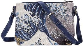 img 3 attached to Signare Tapestry Collection Crossbody XB02 ART JP WAVE