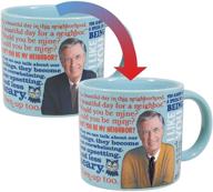 👕 mister rogers heat sensitive mug - transform mr. rogers' jacket into his iconic sweater by adding coffee or tea - encased in an entertaining packaging logo