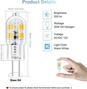 img 3 attached to Halogen Replacement White Flickering 10 Pack