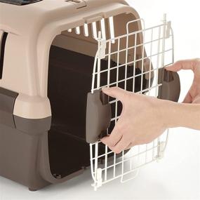 img 1 attached to 🐾 Versatile Richell Double Door Pet Carrier - Ideal Travel Carrier for Small Dogs and Cats