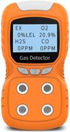 🔥 xla alert gas detector - gas clip 4 gas monitor tester & analyzer with rechargeable lcd display - sound light shock air quality tester - 2 year detector… logo