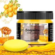 🐝 cargen beeswax furniture polish and wood seasoning kit – furniture wood polish for floor tables chairs cabinets, home furniture protection and care – includes 1 wood wax and sponge logo