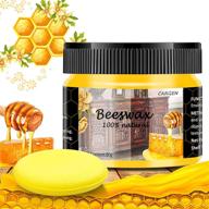 🐝 cargen beeswax furniture polish and wood seasoning kit – furniture wood polish for floor tables chairs cabinets, home furniture protection and care – includes 1 wood wax and sponge логотип