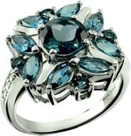💎 rb gems sterling rhodium plated london blue topaz boys' jewelry: exceptional style for young trendsetters logo