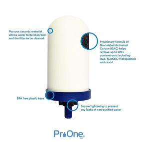 img 1 attached to Enhance Your Water Filtration with Propur Replacement Filters for Countertop Gravity Systems