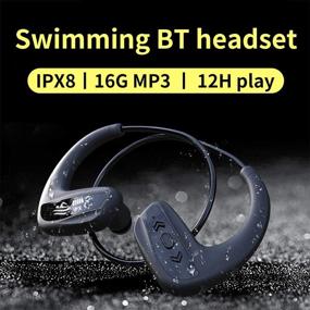 img 3 attached to Акваланг Bluetooth наушники водонепроницаемые наушники