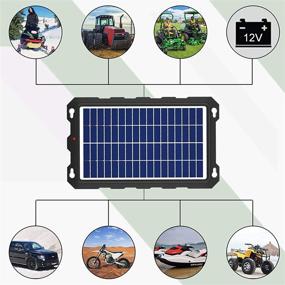 img 2 attached to 🌞 POWISER 10W Solar Battery Charger for Automotive, Motorcycle, Boat, Marine, RV, and More - 12V Solar Powered Battery Maintainer & Charger (10W Poly)