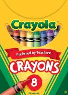 🖍️ набор цветных карандашей crayola classic color pack: коробка на специальной подставке с 8 яркими цветами для творческого окрашивания логотип