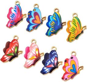 img 1 attached to DIYstore Butterfly Earrings Bracelets Accessories